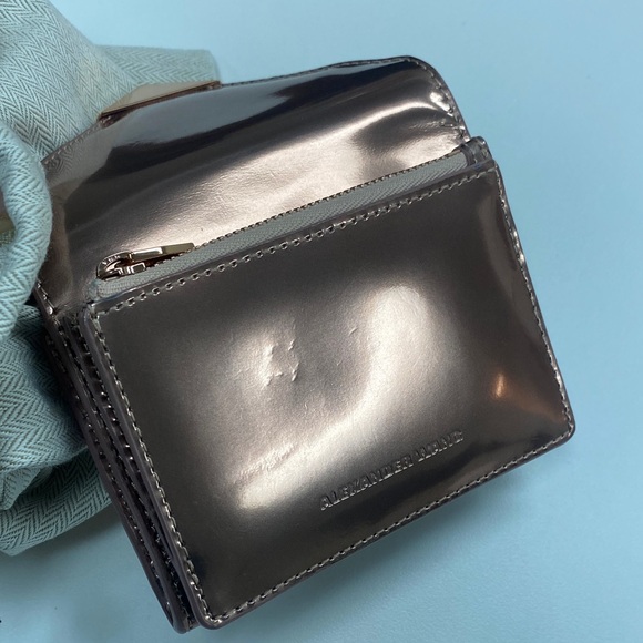 Alexander Wang Metallic Rose Gold Card Case Wallet - Picture 4 of 7